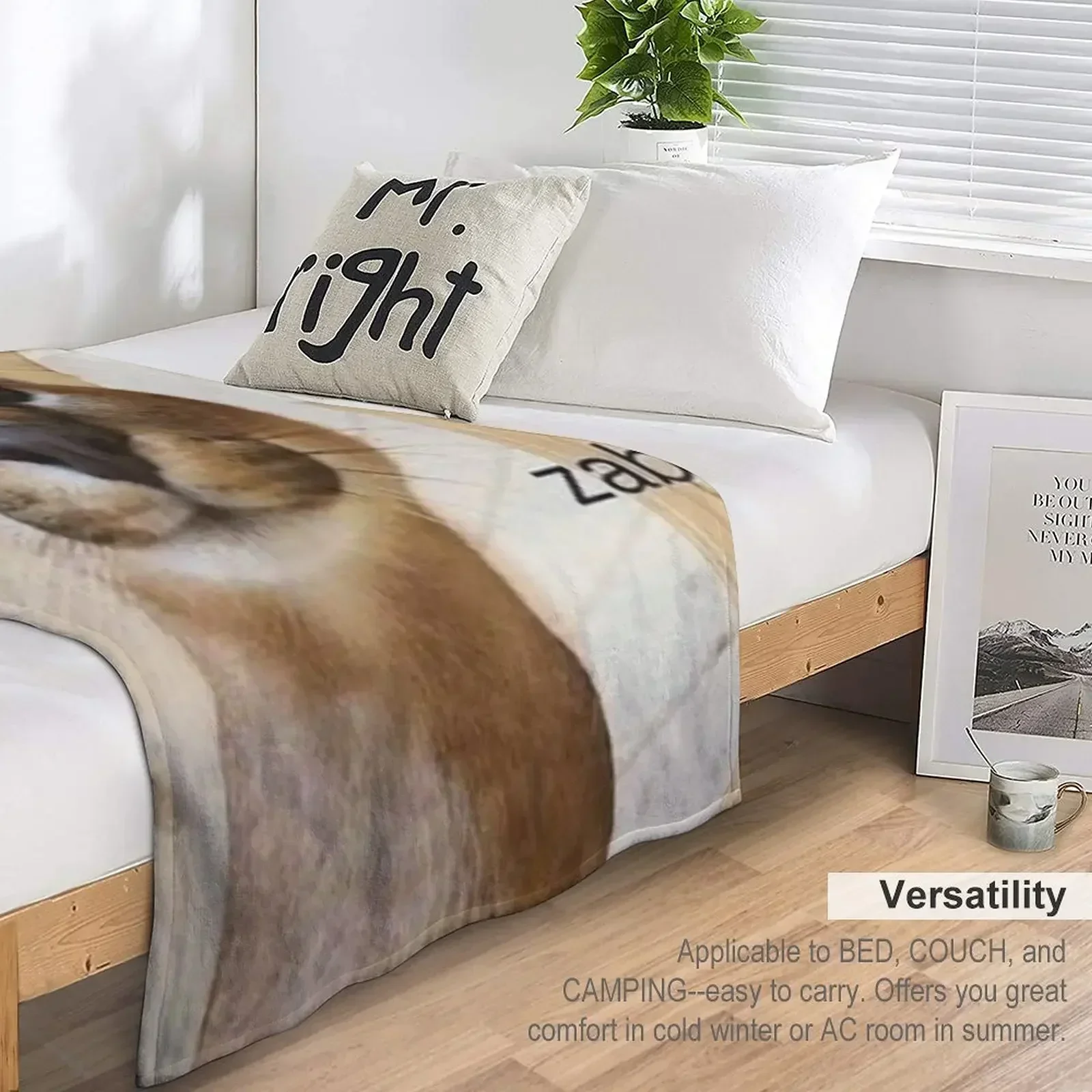 Одеяло Zabloing Floppa движущееся одеяло для диванов теплое зимнее