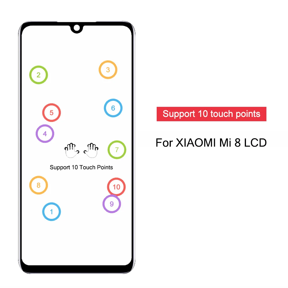

6,21 ''Оригинальный ЖК-экран для Xiaomi Mi 8 ЖК-дисплей сенсорный экран дигитайзер в сборе с рамкой для Xiaomi 8 Mi8 запасные части