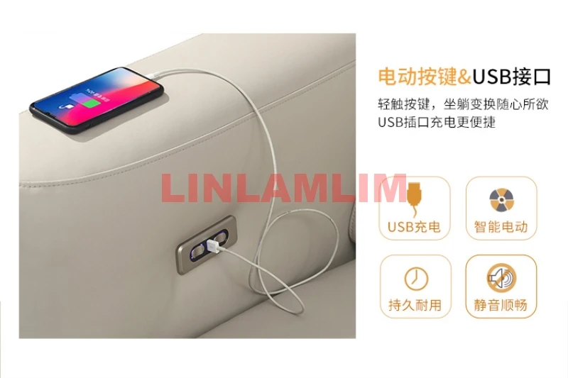 LINLAMLIM высококачественный диван из натуральной кожи cama двойное электрическое