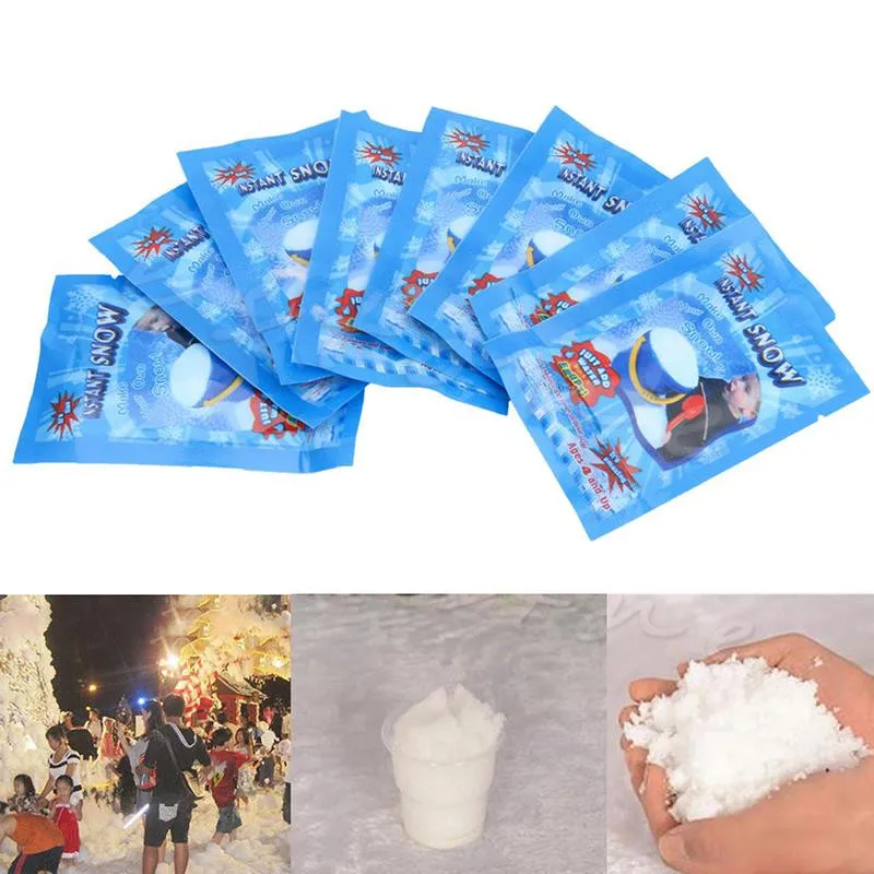 

Man-Made Instant Snow Magic Prop DIY Artificial Xmas Snow Powder Simulation Fake Snowflake For Christmas Decoration Winter Decor