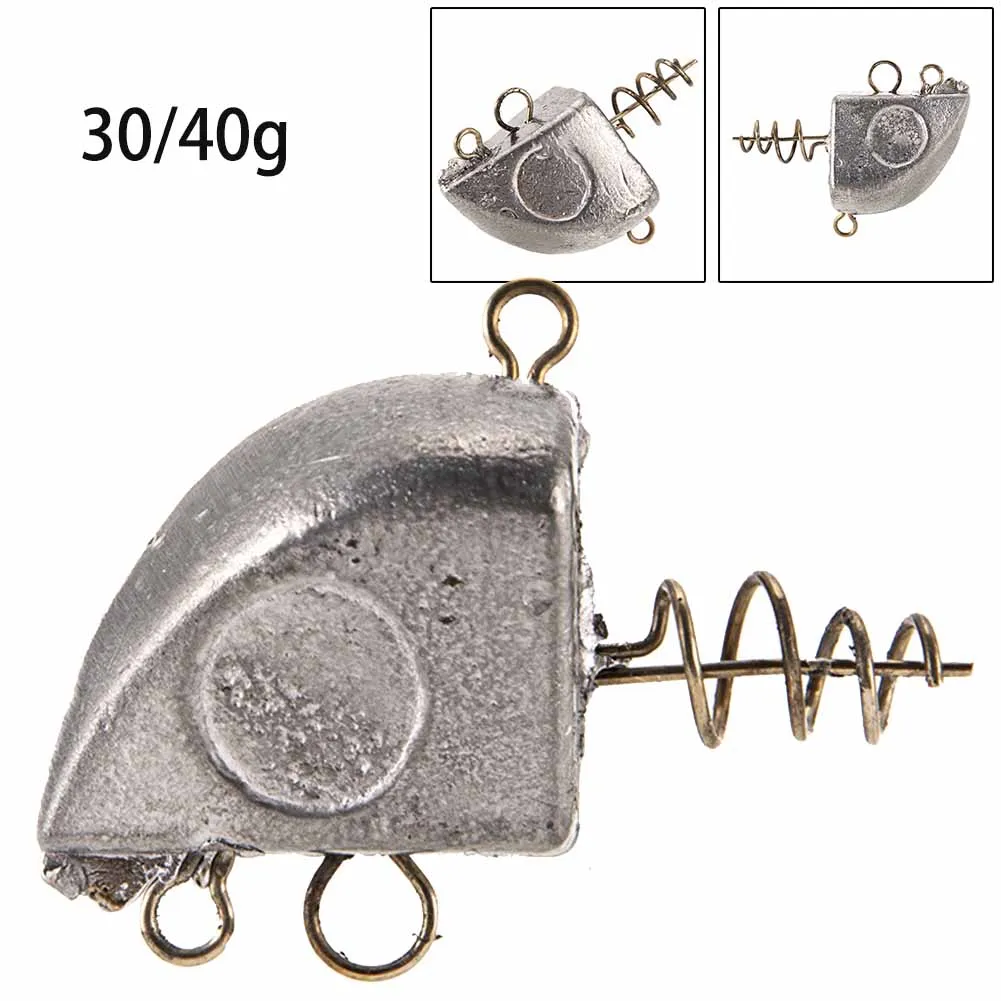 

30/40g Fish Head Lead Pendant Lead Nail Weights Fishing Sinker Insert Weight Reaction Sinkers Fishing Accessories Pesca