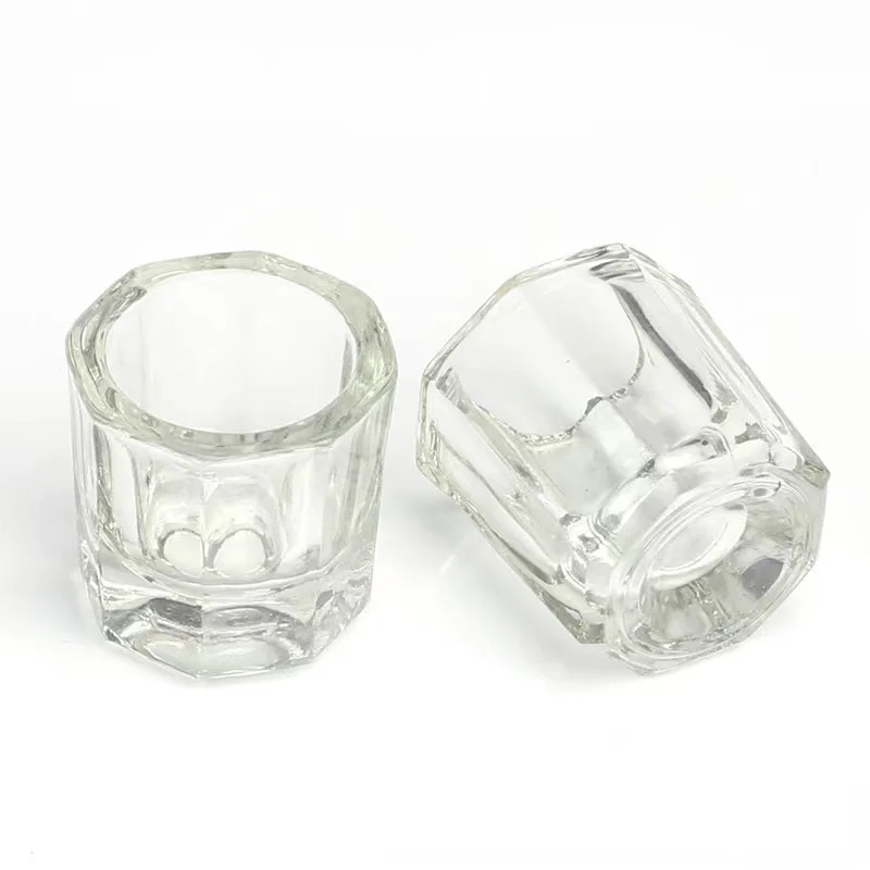 

Sdatter 1pcs Crystal Glass Dappen Dish/Lid Bowl Nail Art Tools Acrylic Equipment Mini Cups