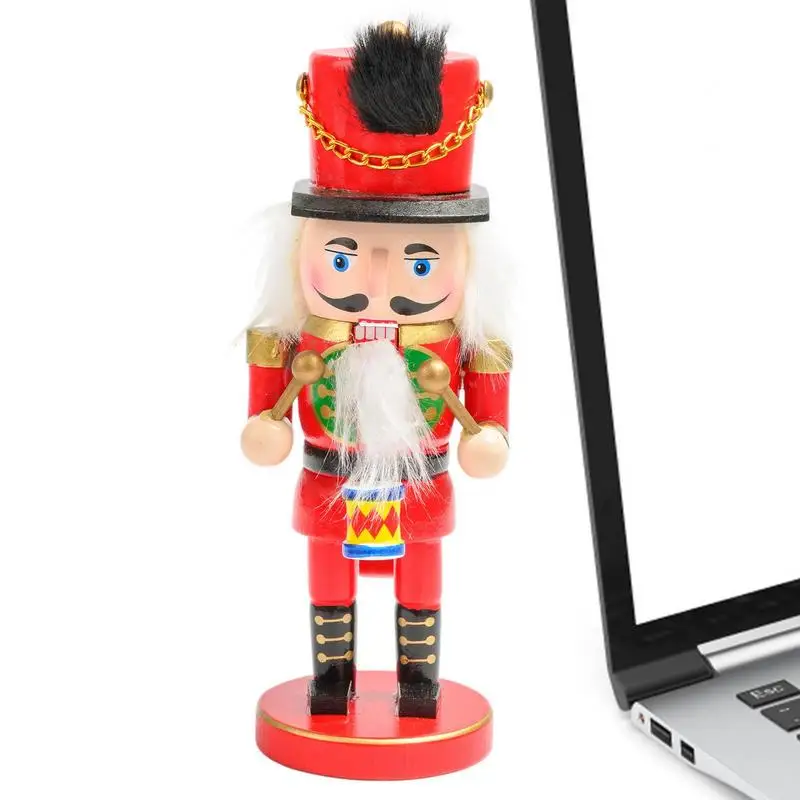 

Рождественская деревянная искусственная игрушка, деревянный гайковерт ручной работы, коллекционная игрушка, праздничный подарок, настольное украшение