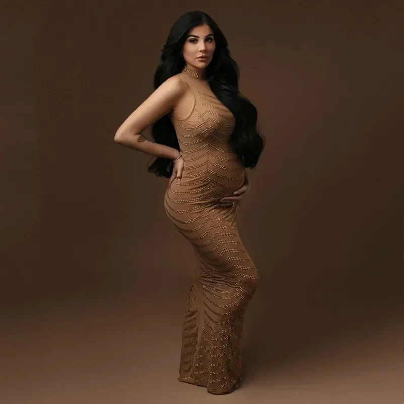 Платье для фотографий беременных сексуальное платье без рукавов фотосессии