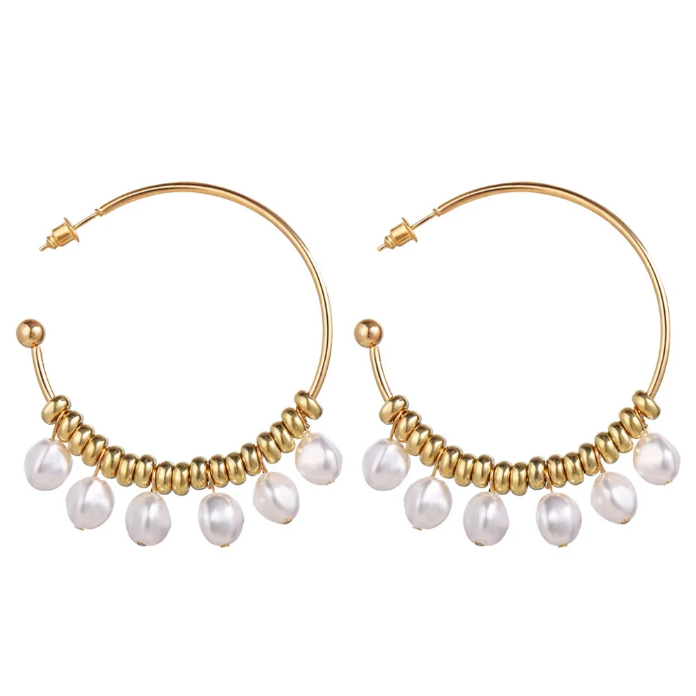

1 Pair of Pearl Earrings Ear Jewelry Ear Dangle Ear Drop Ear Decoration for Shop Girl