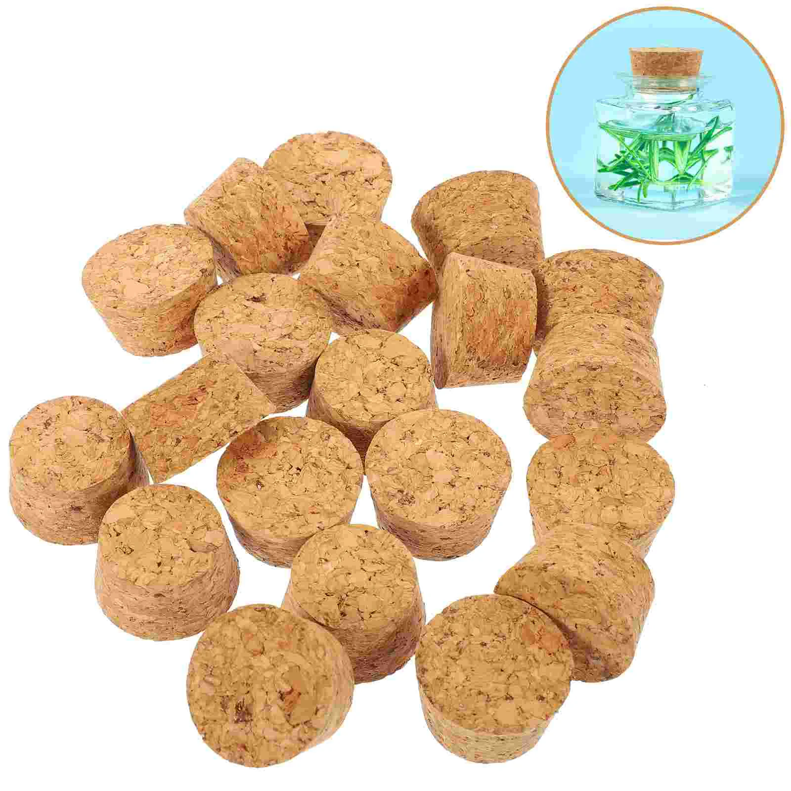 20 шт. пробки для стеклянных бутылок деревянная уплотнительная крышка мини-пробки