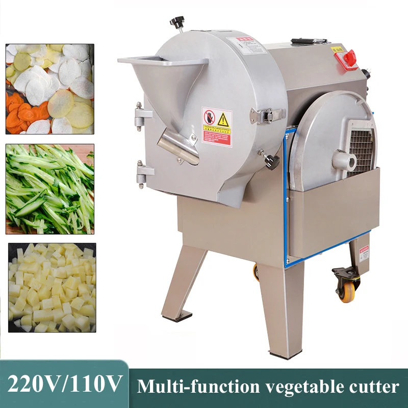 

Commercial Vegetable Cutting Machine Electric Slicer Cucumber Carrot Cabbage Potato Shredder Dicing Machine Onion Cutter Machine