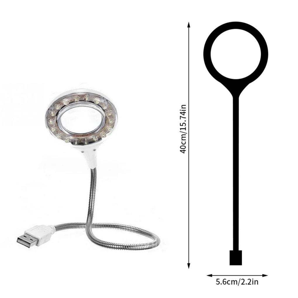 

Table Lamp USB Socket Freely Foldable Portable LED Light Soft Desk Light Saving Energy Eye Protection Away From Myopia