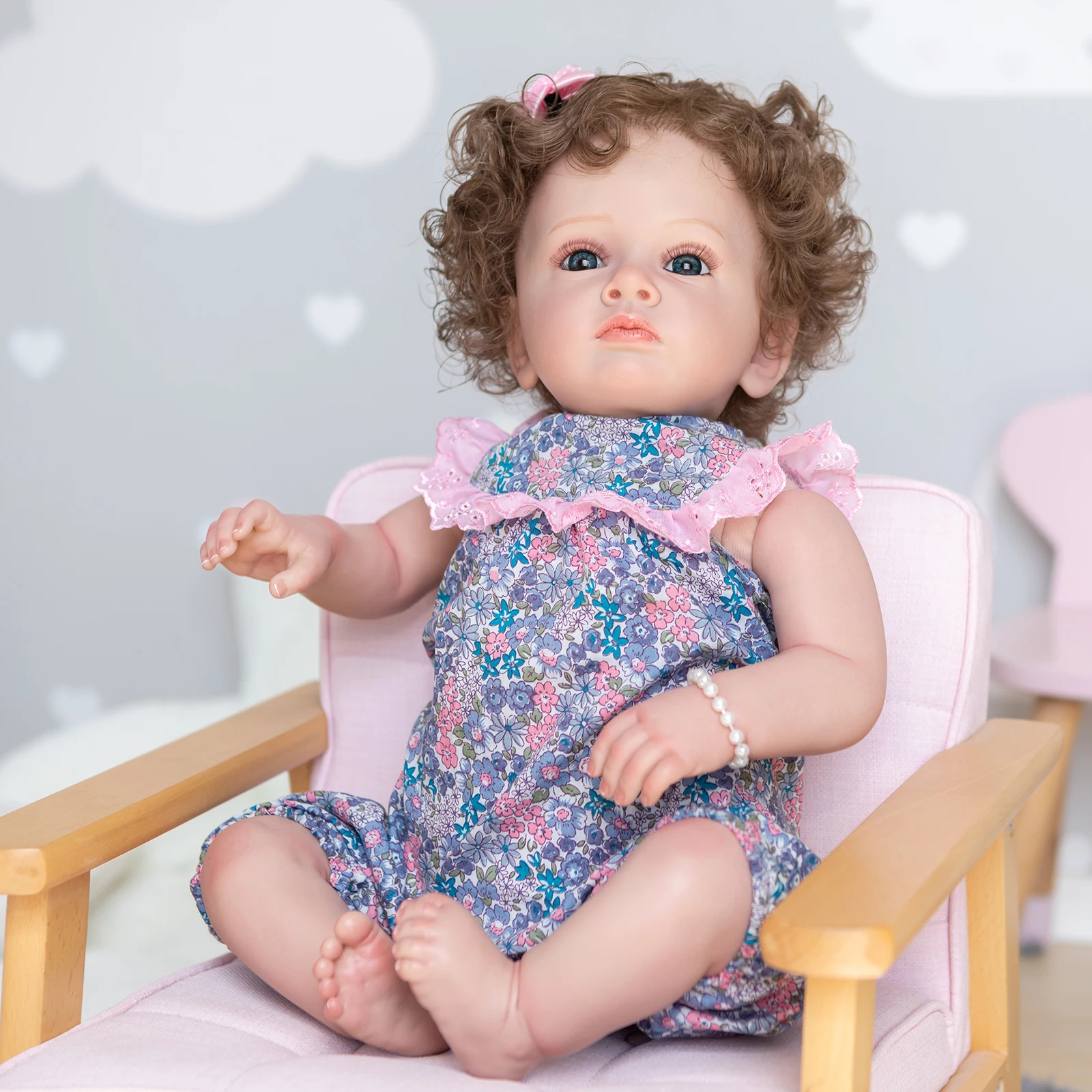 

Кукла-младенец с 3d-рисунком, 60 см