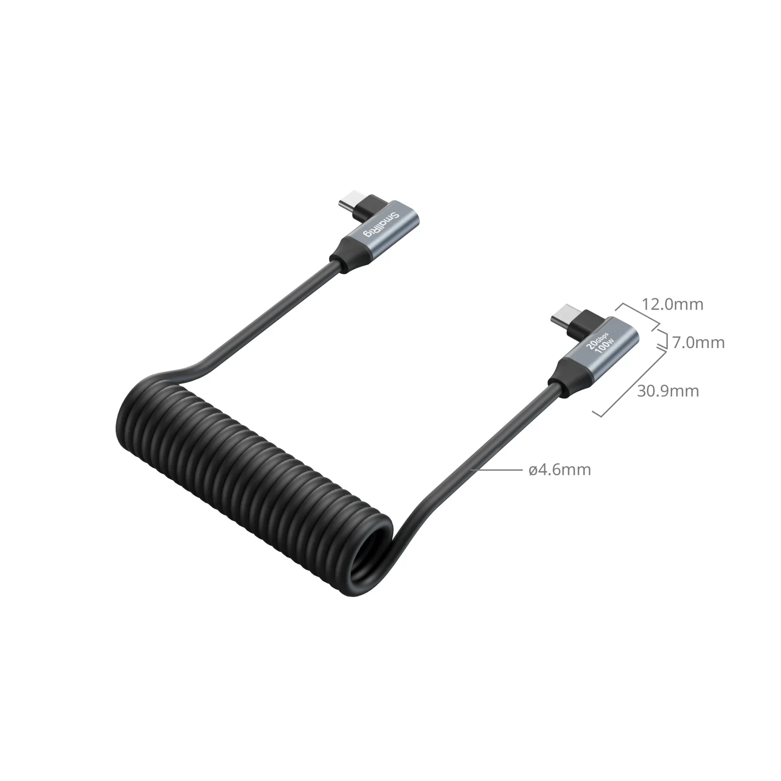 Кабель SmallRig USB-C - USB-C витой, для ноутбуков, смартфонов, камер, прочный, быстрая зарядка 100 Вт, 4793 4792 (art.: 3920da83ecc3e) - 3920da83ecc3e