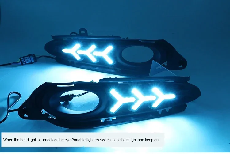 2 шт. для Honda HR-V HRV Vezel 2014 2015 2016 2017 2018 DRL противотуманные фары дневные ходовые огни с