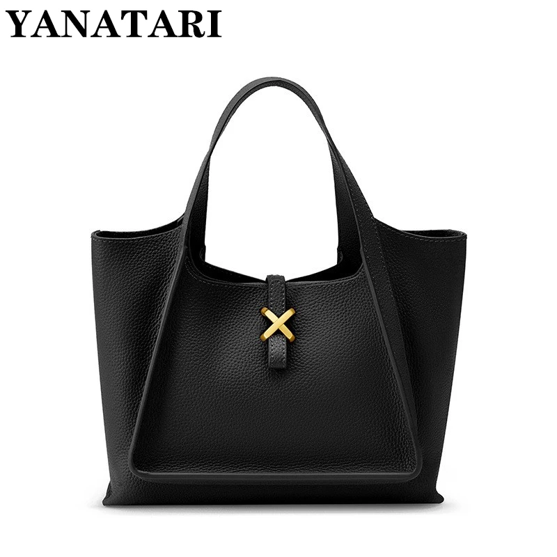 New Genuine Leather Handheld Crossbody Bags with Large Capacity Soft Leather Cowhide Shoulder bag 2023 tote bags for women