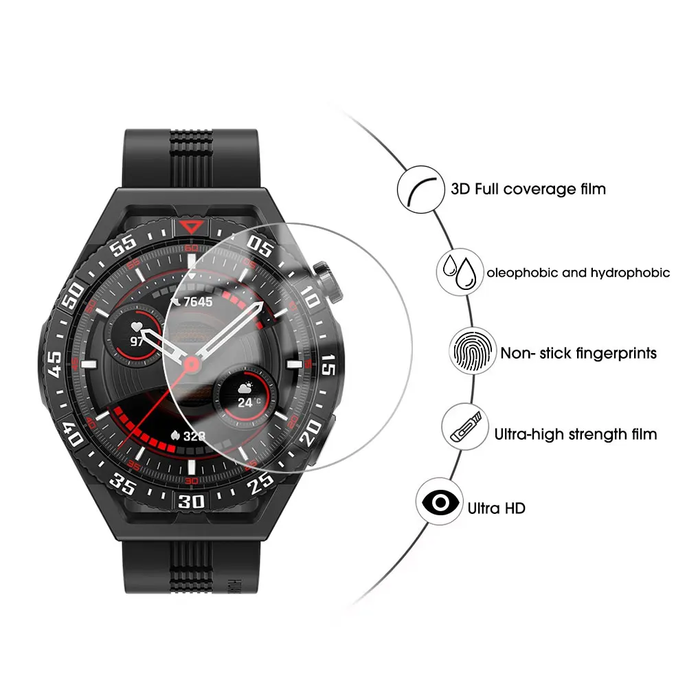 3D ПММА-пленка для Huawei Watch GT3 SE / GT Cyber Ultimate прозрачное закаленное стекло защита