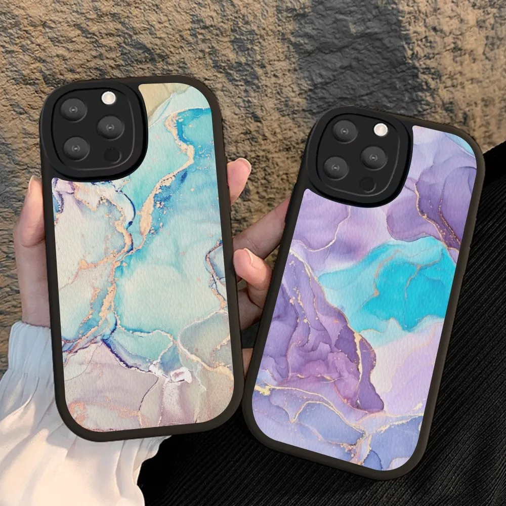 

Babaite Marble Painted Phone Case Hard Leather For IPhone 14 13 12 Mini 11 14 Pro Max Xs X Xr 7 8 Plus Fundas