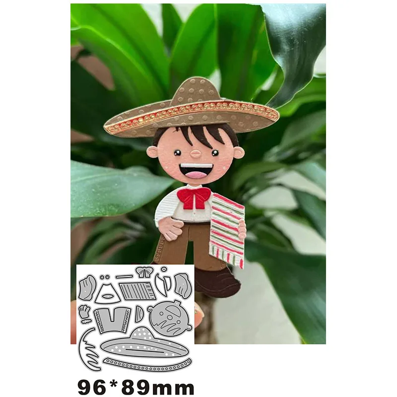 Новинка 2022, счастливая ковбойская шляпа, полотенце, металлические Вырубные штампы для скрапбукинга, бумажные поделки и изготовления карт, тиснение, Декор, без штампов