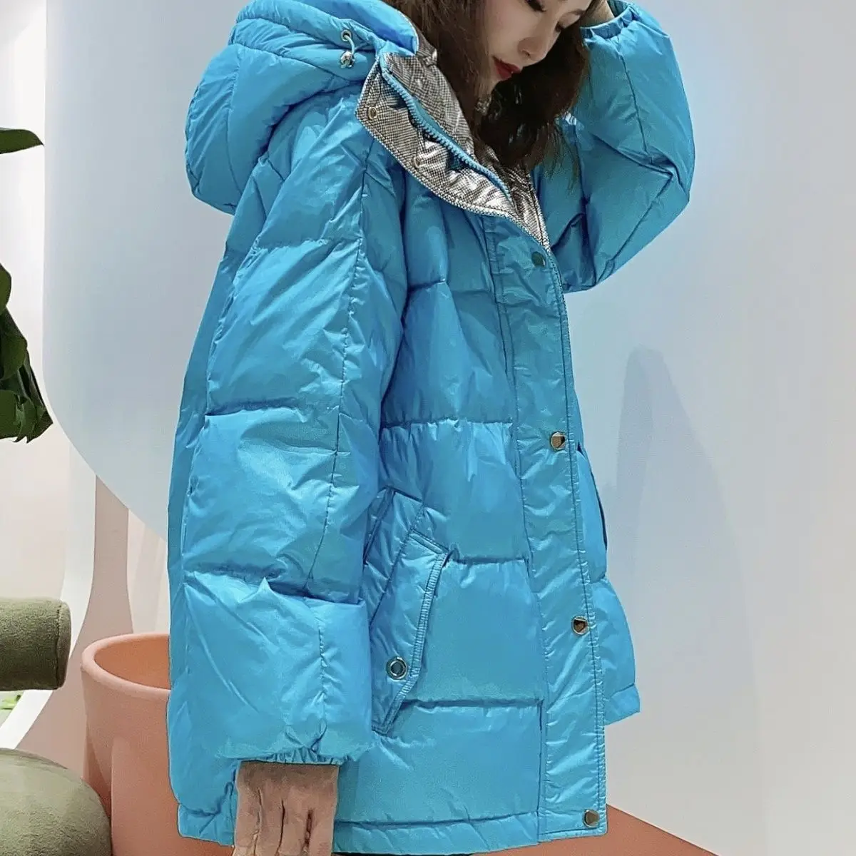 Women Jacket Parka Ultra-light Thick Down Cotton Coat 2022 Autumn Winter Loose Regular Warm Women's Outerwear Clothing T152