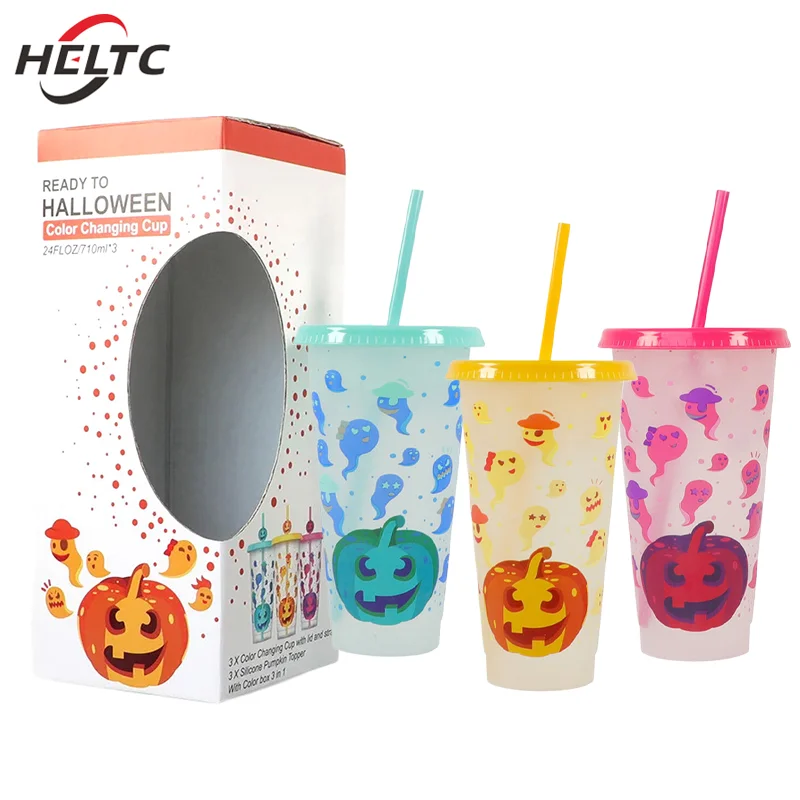 Стакан с крышкой и соломинкой 710 мл/24 унции