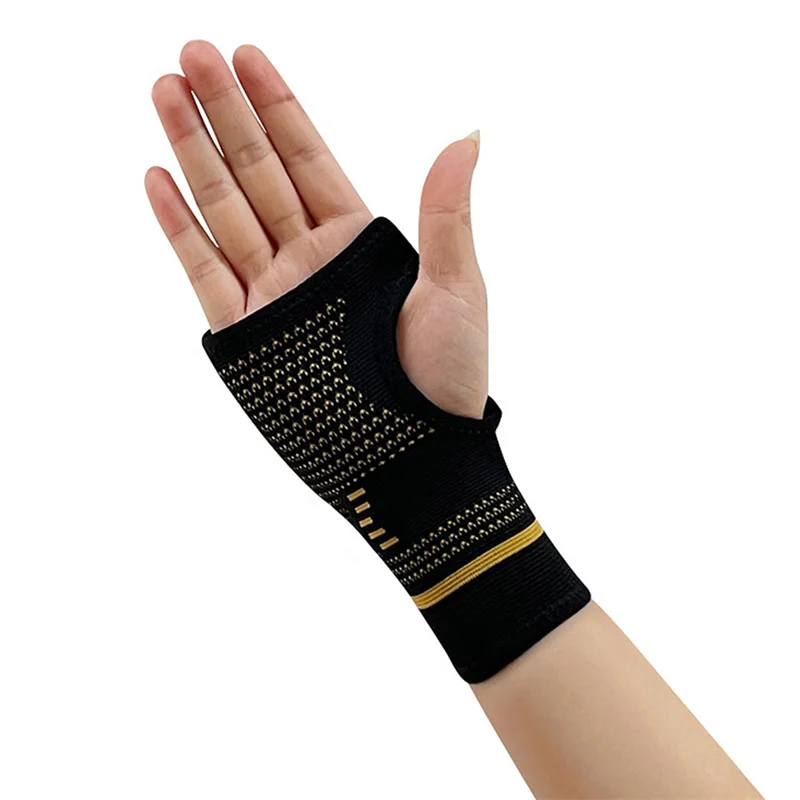 

1PC Knee Pads Fitness Running Knee Support Braces Copper Fiber Knitted Elastic Compression Knee Sleeve Basketball Sports Safety