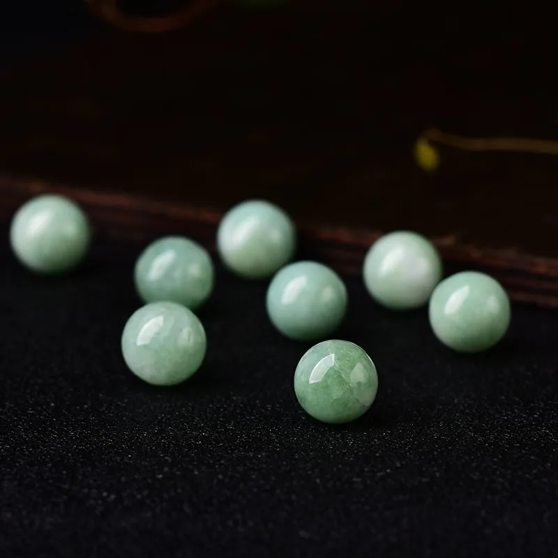 Натуральный оптимизированный нефрит халцедон масло голубой свободный бисер