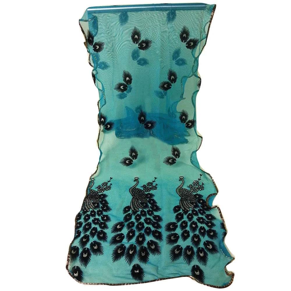 

Small Neck Scarf Soft Embroidered D Wrap Shawl Scarf Long Lace Flower Women Peacock Scarf Hat Glove Scarf Storage