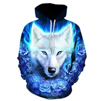 3d wolf hoodies men hooded animal wolf printed hoodie sweatshirts hip hop tracksuits manwomen jackets funny hoody dropshipping