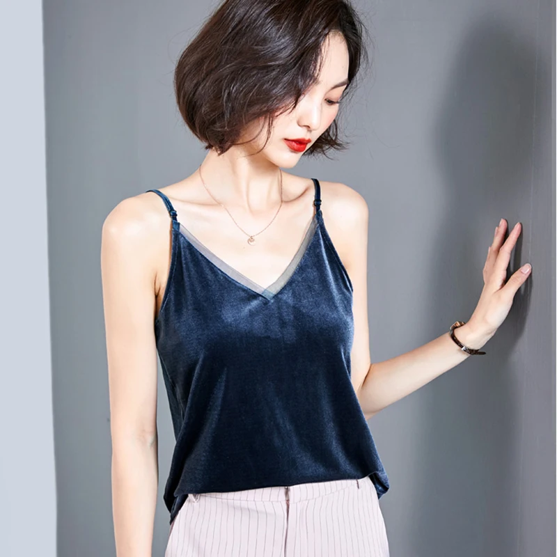 Топ женский бархатный с открытой спиной рюшами на лето | Женская одежда