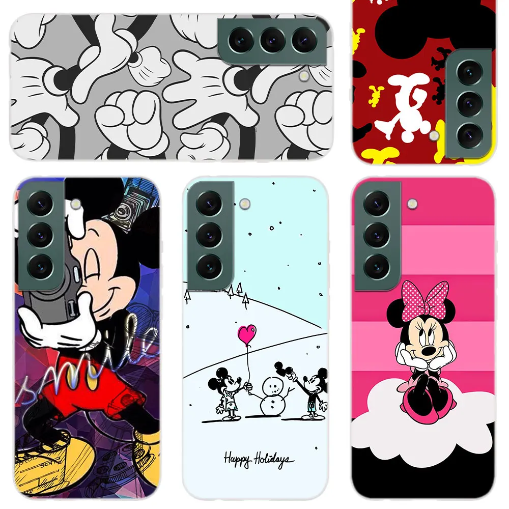 

Silicone Soft Phone Case For Samsung Galaxy S22 S21 5G S20 Ultra S10 S9 S8 Plus Lite E Coque Cover Mickey Mouse and Donald Duck