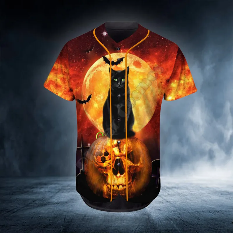 Hand Baseball Personalized Skull Baseball Jersey Shirt Baseball Shirt 3D Printed Men's Shirt Casual Shirts hip hop Tops