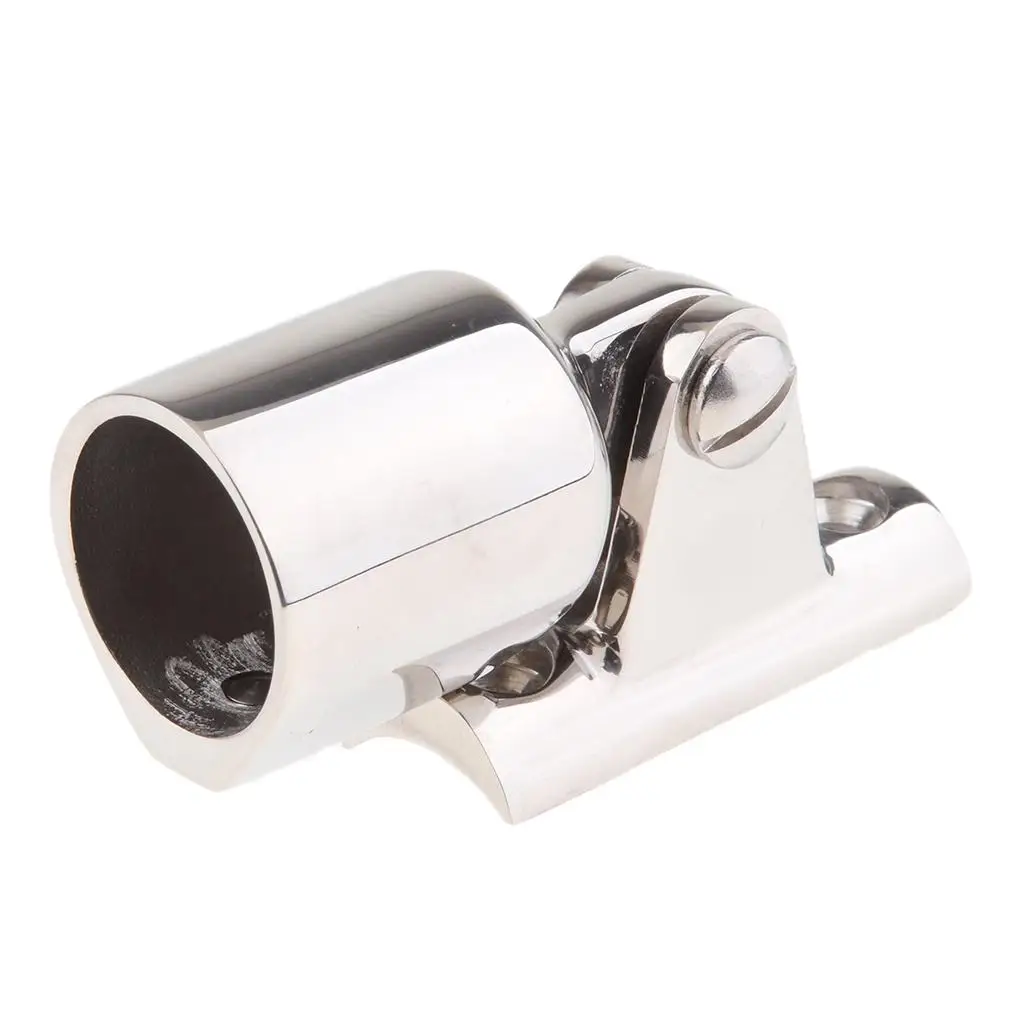 

Bimini Boat Top Eye End 1 Inch Angled Stainless Steel Hinge Cover