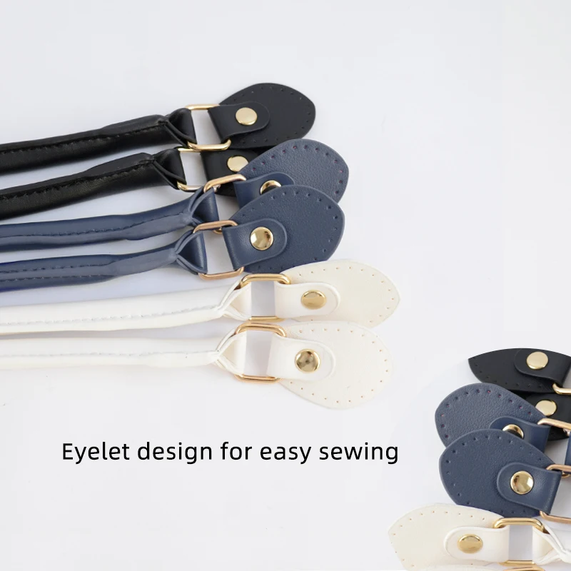 New long PU Leather Hand Sewn Strap Fashion Ladies Women Handbag DIY Handles for Bag Replacement Accessories