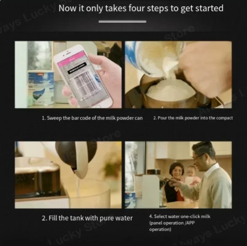 Máquina Inteligente) mula para bebé dispensador automático leche ...” un paso