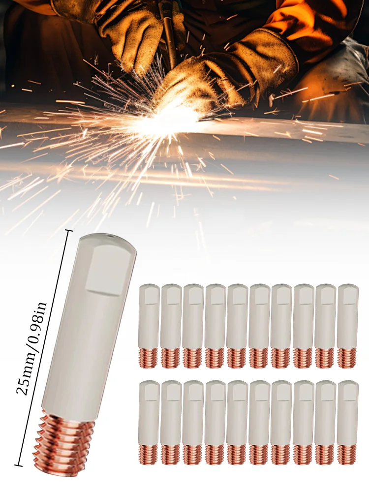 20 шт. 15AK сварочные контактные насадки новое покрытие защита 25 мм M6 наконечник