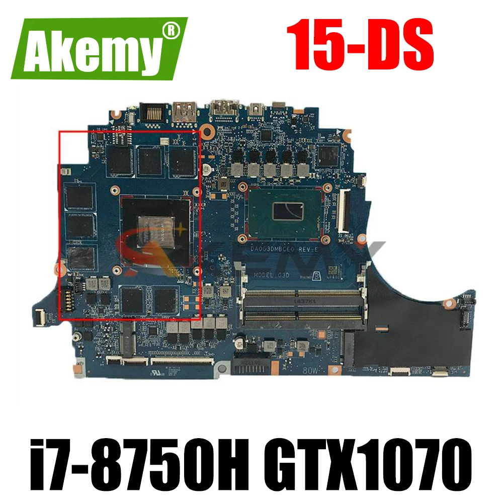 

100% рабочая материнская плата для ноутбука HP Omen 15-DSC0045N 15-DS, L24333-601 GTX1070 8GB W/SPS-MB DA0G3DMBCE0