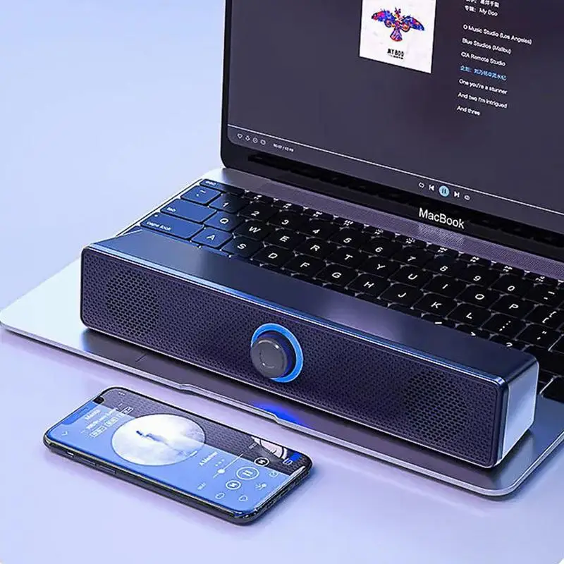 

4D Stereo Bluetooths 5.0 Speaker 360 Surround Subwoofer Computer Speakers Sound Bar Sound Box For Home Theater TV Laptop PC