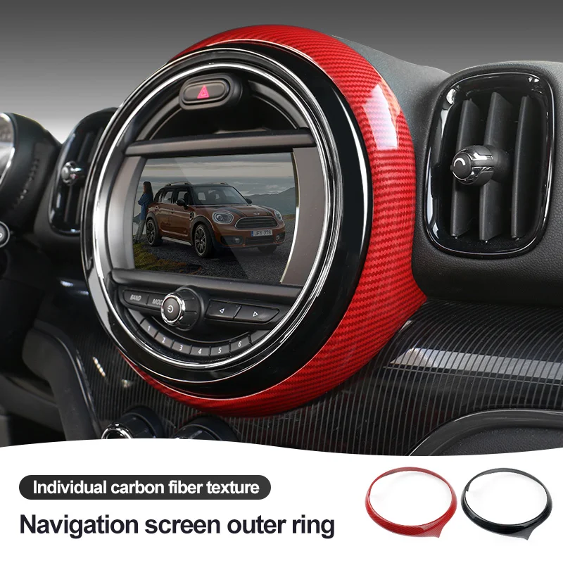 Car Central Control Display Decorative Cover For  M Country F 60 Car Styling Interior Accessories Carbon Sticker