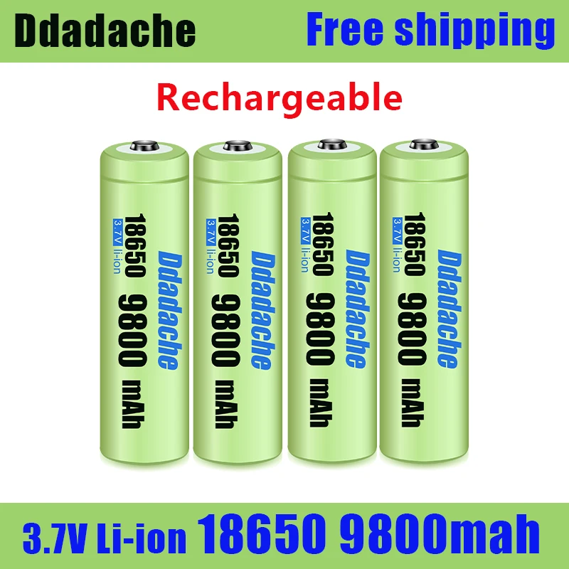 

New 3.7V 18650 9800mAh Rechargeable Battery High Capacity Li-ion Rechargeable Battery for Flashlight Torch Headlamp Battery