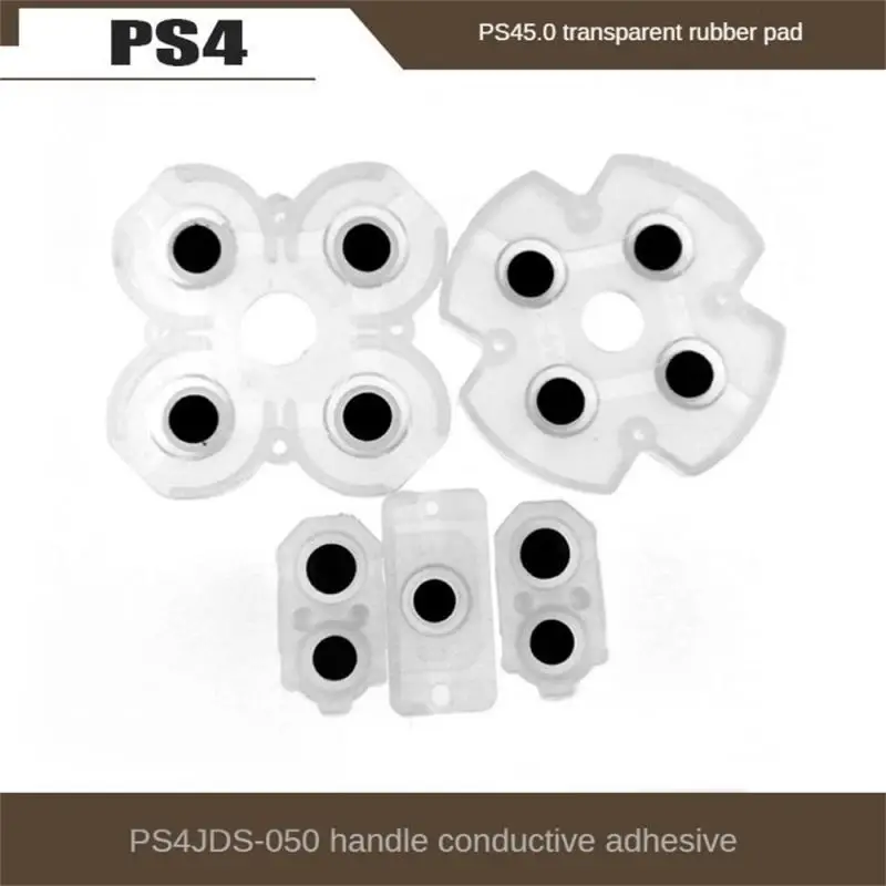 

Soft Rubber Replacement Silicone Conductive Adhesive Button Pad Keypads for 4 Controller Gamepad Accessory