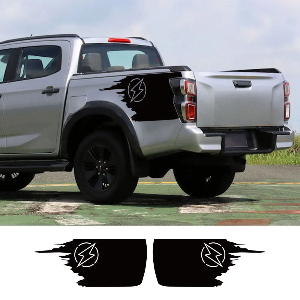 

Полосатая наклейка для автомобиля Isuzu Dmax D Max Dodge RAM Toyota Tacoma, наклейка на багажник, наклейка s, виниловые аксессуары для грузовиков, 2 шт.