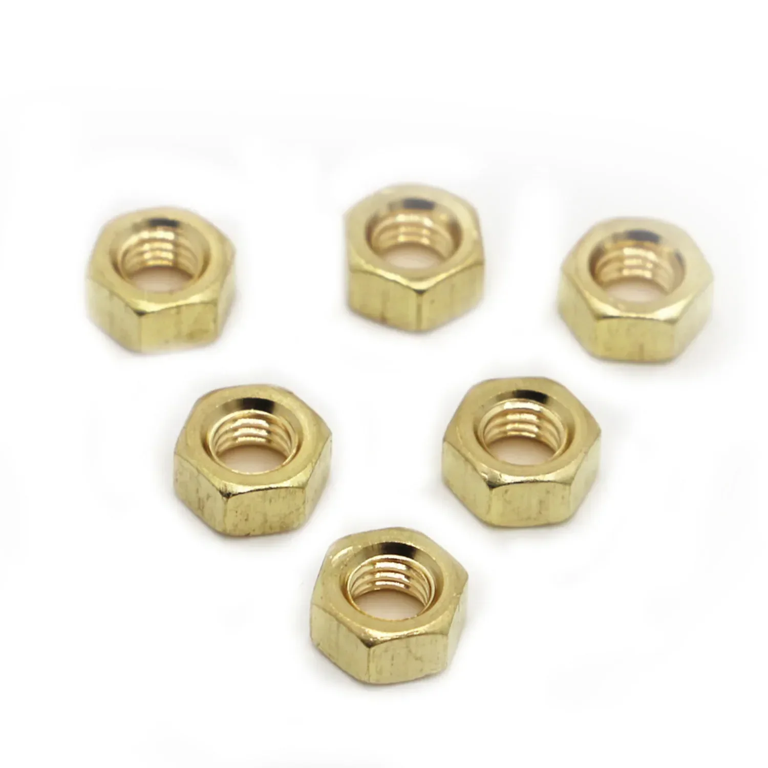 

M1.6 M2 M2.5 M3 M4 M5 M6 M8 M10 M12 M14 M16 Solid Brass Copper Hex Nut Hexagon Nut DIN934