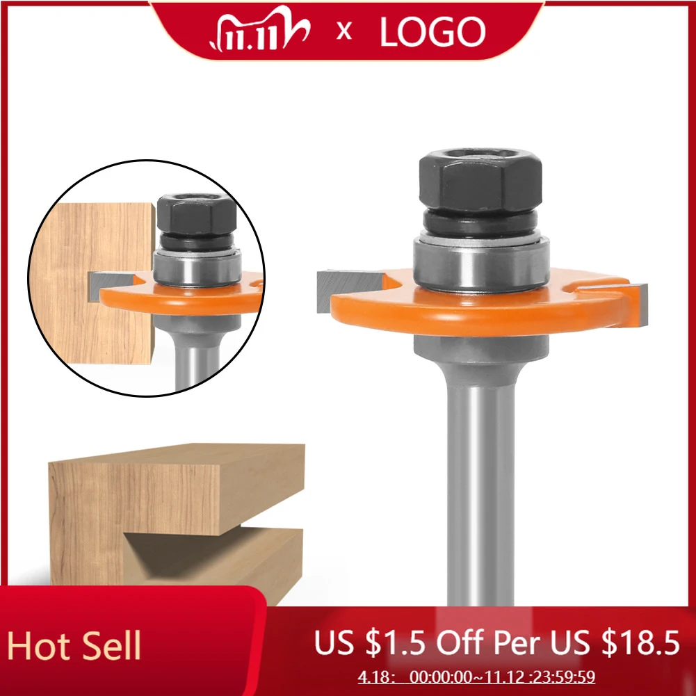 

8 handle Router Bit T-Type Woodworking Milling cutter Alloy cutter head