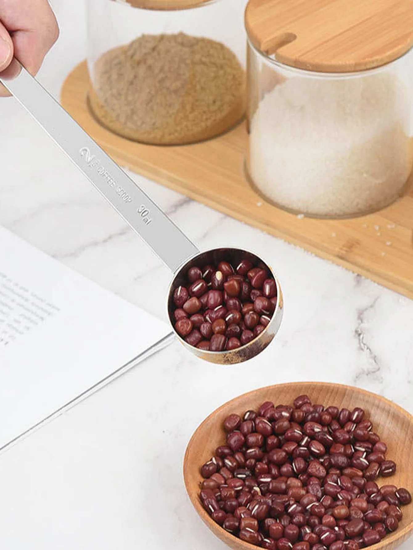 Столовая ложка Leeseph из нержавеющей стали 304 с длинной ручкой