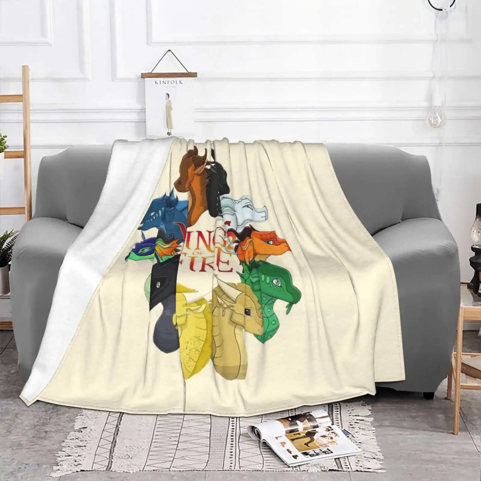 Of Fire All Dragon Низкая цена Новая новинка с принтом Модное мягкое теплое одеяло Wings Wof