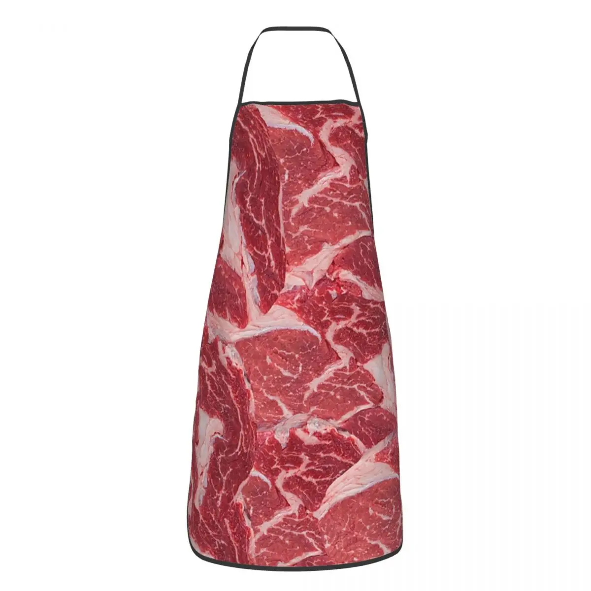 

Custom Bib Meat Pork Aprons Men Women Unisex Adult Chef Cooking Kitchen Tablier Cuisine Painting