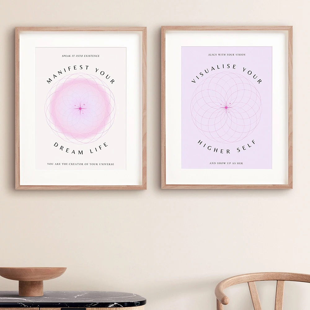 Винтажный открытый градиентный художественный плакат и принты закон