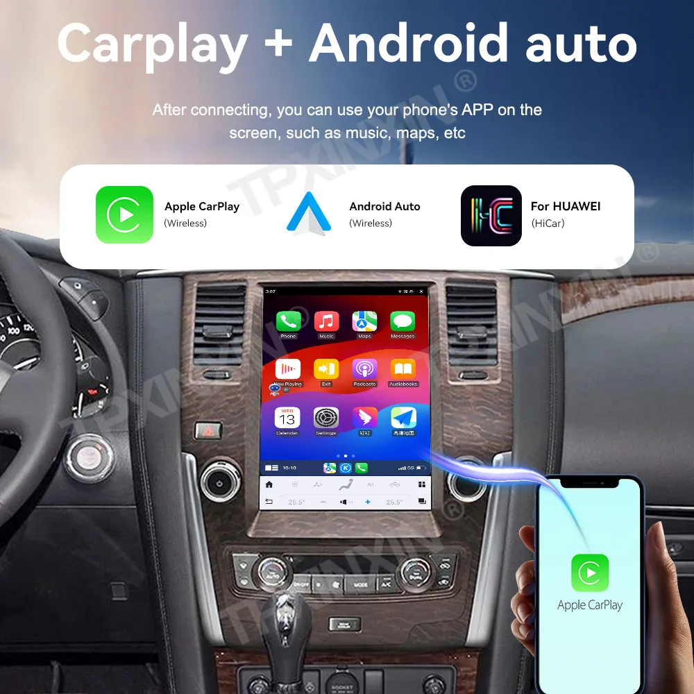 12.1 Inch Android Auto Touch Screen Multimedia Stereo For Nissan Patrol 2010~2019 GPS Navigation Car Radio Audio IPS Head Unit