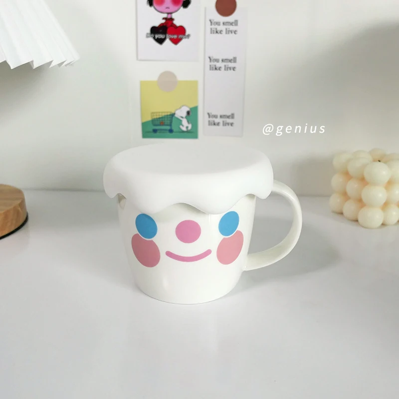 340 мл мультяшная кружка для молока с улыбающимся лицом креативная улыбка