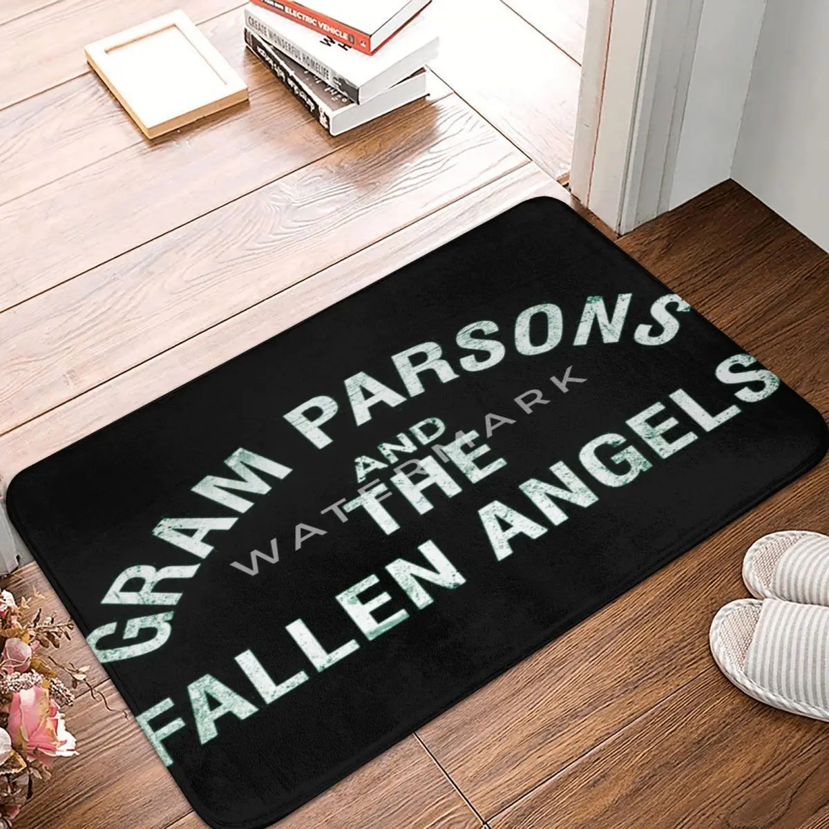 

Gram Parsons And The Fallen Angels Carpet, Polyester Floor Mats Popular Bathroom Easy To Clean Festivle Gifts Mats Customizable