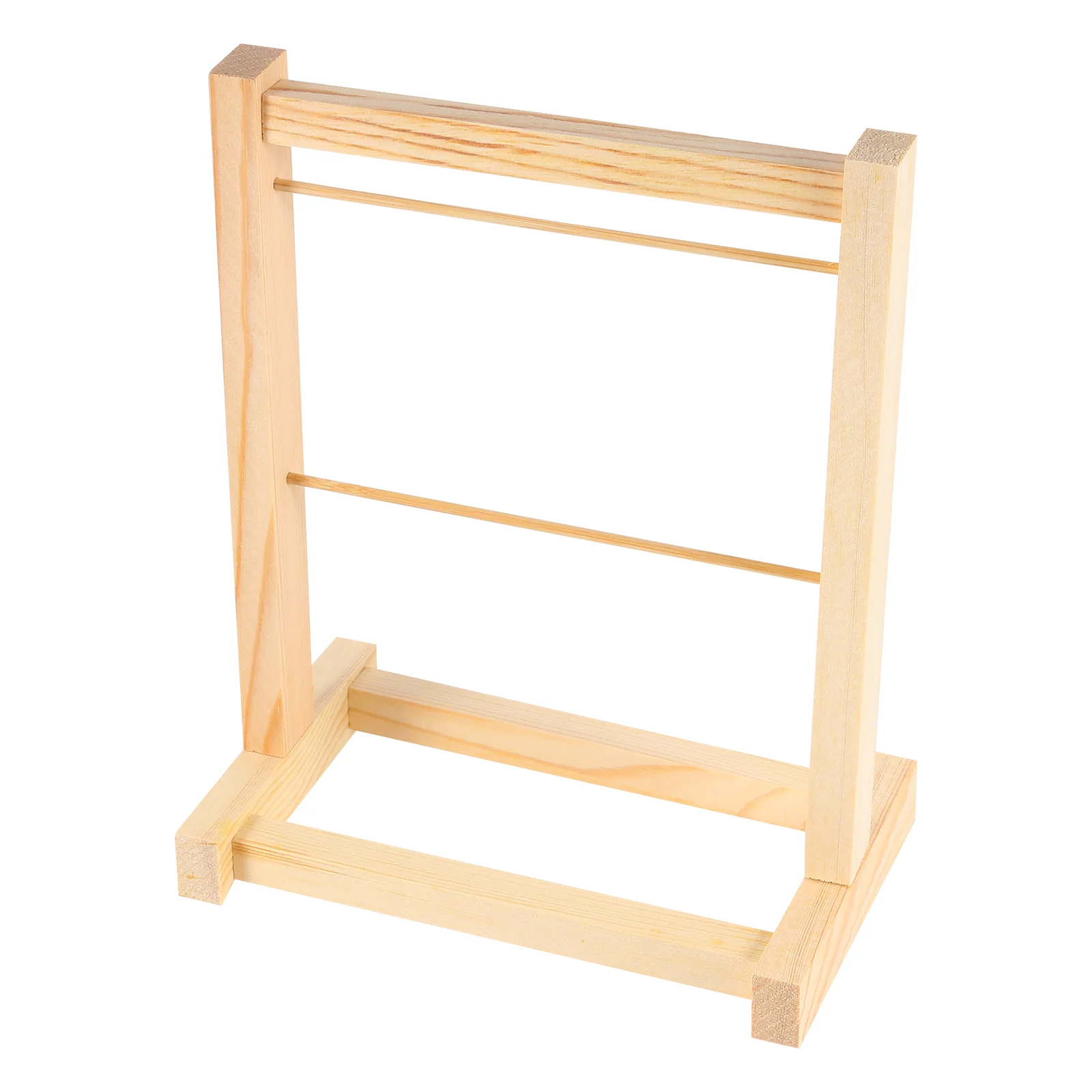 

Coat Hanger Child Double Rack Clothing Dollhouse Wooden Dolls Clothes Holder