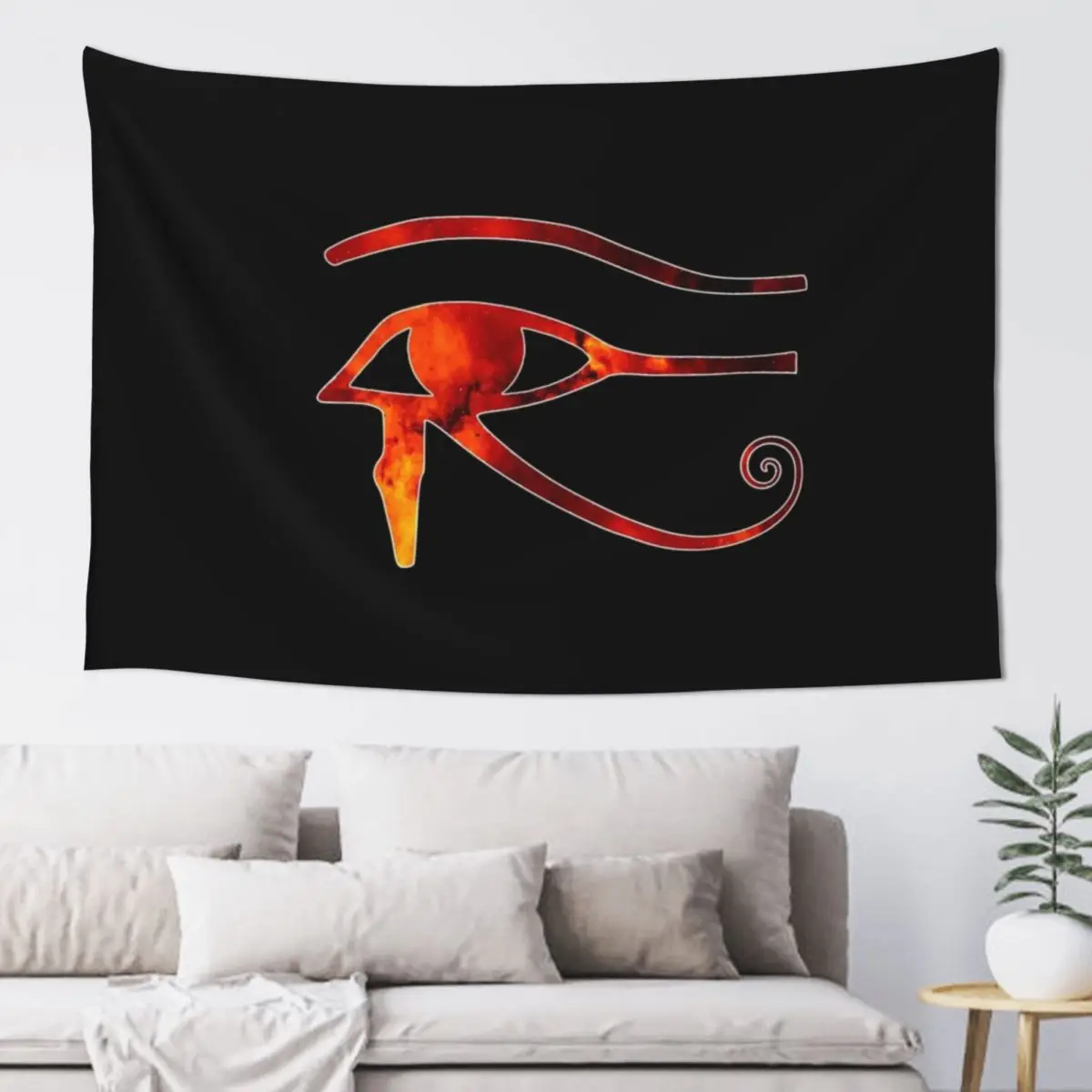 Глаз Гора Египетский - Красная Галактика Гобелен Декоративный Настенный Декор