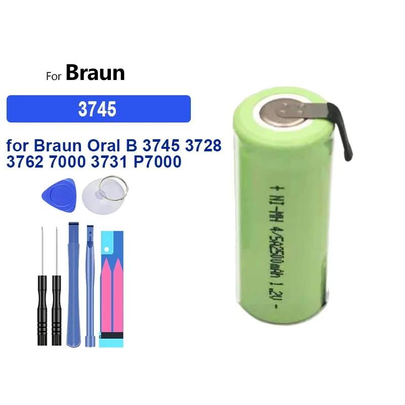 Сменный аккумулятор для электрической зубной щетки Braun Oral B 3745 3728 3762 7000 3731 P7000 D25 D28 1